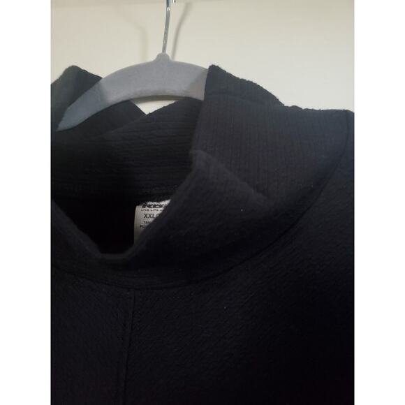 RBX Plus Studio Jacquard Mock Neck Pullover Sweatshirt Black NWT, Women's XXL - Picture 5 of 15